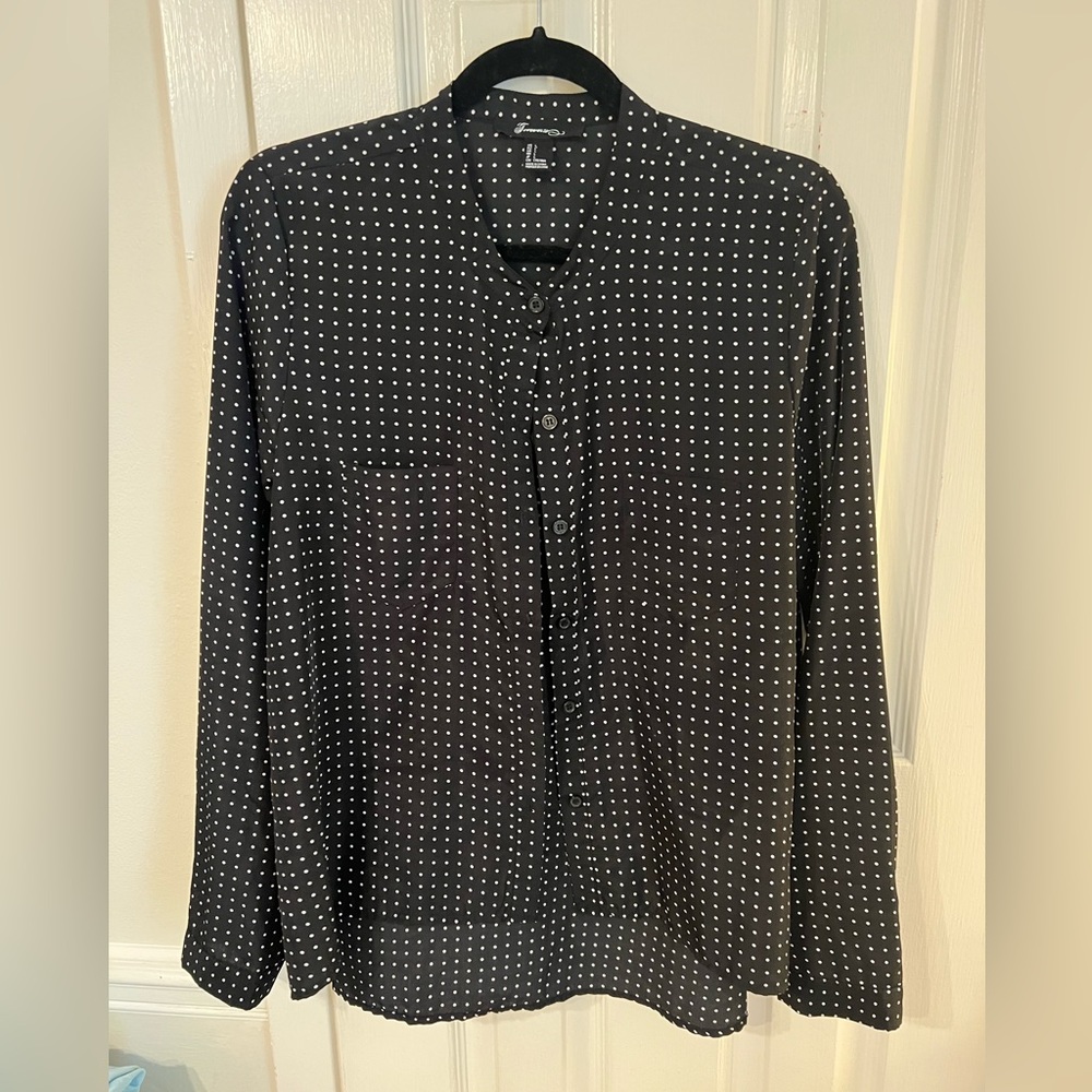 Polka dot Forever 21 Button up shirt